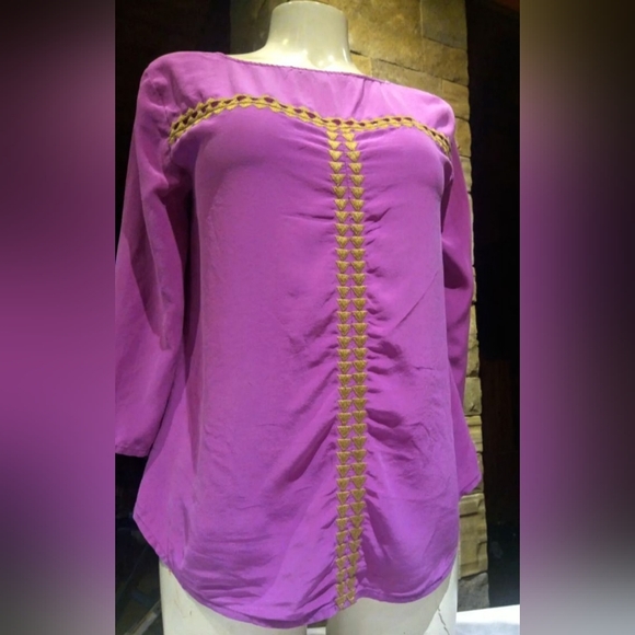 BCBG Y2K SILK BLOUSE extra small - Picture 2 of 10